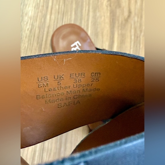 Franco Sarto Safia Block Heel Sandal Brown Size 7 - Picture 7 of 7